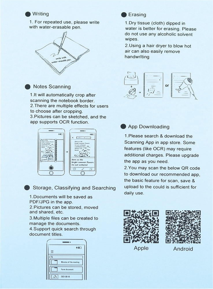 241020-EC Set SMART NOTE: notes spiralni A5+piši-briši olovka+krpica sort P96 NETTO