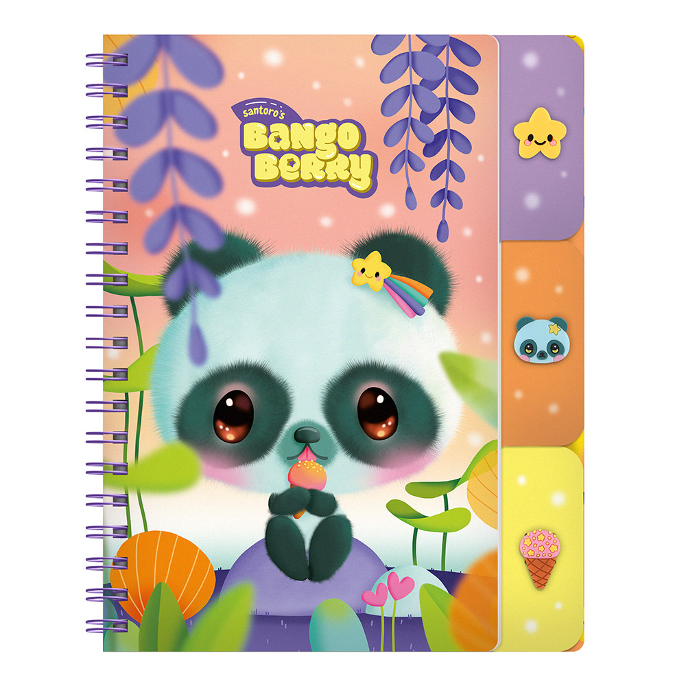 245777-EC Notes spiralni s razdjelnicima Bangoberry Pally Panda 200str. 25x20,5 P3