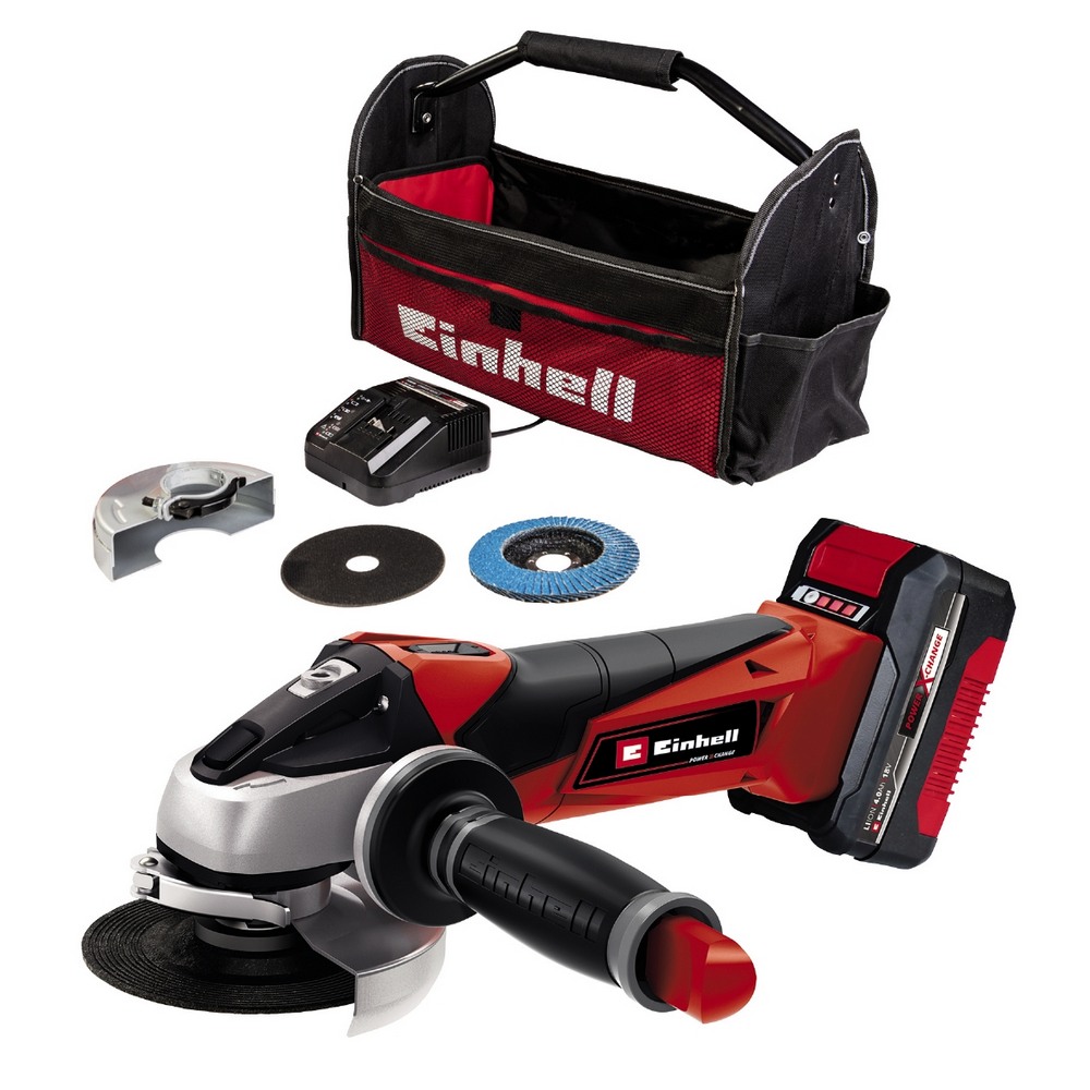 145631 Aku kutna brusilica EINHELL TE-AG 18/115 LI KIT (1X4.0 AH) SET